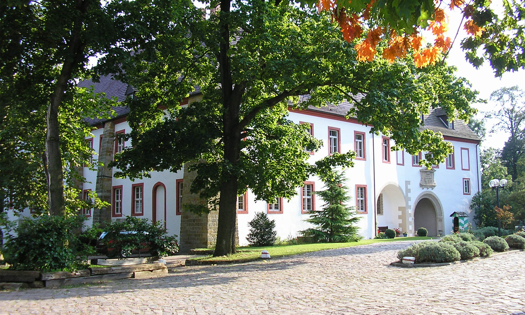 Schloss Triestewitz in Torgau im Sommer